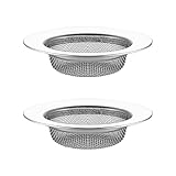 Dreamil Abflusssieb,2 Stück 7.7cm Edelstahl Abflusssieb,Spüle Filter Sieb Anti-Verstopfung, Spülbeckensieb,für Küche Netto Senke, Bad Bodenablauf, Dusche Abfluss