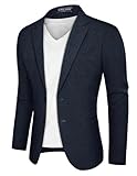 PJ PAUL JONES Sakko Herren Regular Fit Sportlich 2 Knöpfe Freizeit Blazer Business Anzugjacke (Dunkelblau, 2XL)