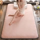 Atmungsaktive Futon-Matratze, dicke japanische Boden-Isomatte, faltbar und rollbar, für Schlafzimmer, bequeme Schlaflösung, 150 x 200 cm, vielseitige Bettwäsche