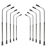 Evemodel LQS06 10 STK. Peitschenlampen LED 62mm Spur N...