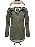 Ragwear Damen warme Winterjacke kurz wasserdicht mit Kapuze Zuzka Winter Dark Olive22 Gr. M