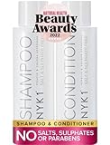 Salzfreies Shampoo Und Conditioner Ohne Sulfate (2 x 500ml) Ideales Keratin Shampoo Und Pflegespülung Nach Der Pflege Der Haare Für Keratin Haarglättung - Shampoo Ohne Silikon Sulfate Und Parabene