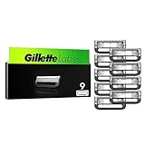 Gillette Labs Rasierklingen für Männer, 9 Ersatzklingen, Kompatibel mit allen GilletteLabs Rasierern (inkl.Heated Razor)