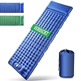 NYZ Luftmatratze Selbstaufblasend, Zunehmen Verdickte Luftmatratze Camping 1 Person,Isomatte Selbstaufblasend 10cm Hoch,Isomatte Kleines Packmaß,Geeignet FüR Outdoor, Camping, Zelt, Hikenture, Strand