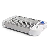 Orbegozo TO 1010 - Toaster, horizontal, Aufwärmen von Feingebäck, Typ Multipan, Krümelschubalde, Timer, 600 W, Grau