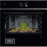 AEG Wifi Einbau-Dampfbackofen, Multidampfgarer, Serie 8 Touch-Swipe-Display, mit Schritt für Schritt assistiertem Kochen, Made in Germany,100% Auto-Dampf & SousVide, App-Rezepte, TP8SB73ZAB