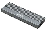 DIGITUS M.2 SSD-Gehäuse – USB 3.1 Gen2 Typ-C – 6 Gbit/s – Für 2230, 2242, 2260, 2280 SATA-SSDs – Werkzeuglos – Aluminiumgehäuse – Plug & Play – Grau