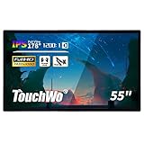 TouchWo 55-Zoll Interaktiver Touchscreen-Monitor, Smart Board mit Wandhalterung, Android 11 Smart Touch Screen Präsentations-Whiteboard für Büro & Klassenzimmer, 4 GB RAM & 32 GB ROM