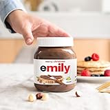 Personalisiertes nutella®-Glas mit Geschenkbox - dein individuelles Geschenk mit Namen und Highlight für den Frühstückstisch, nutella® Glas mit personalisiertem Etikett (Allgemein 450 Gramm)