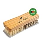 WILDBÄR Premium Gemüsebürste aus FSC- Buchenholz - Reinigungsbürste für Holz Brotbackrahmen - Naturborsten 2 Härtegrade - Holzbürste