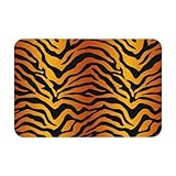 YWSOTRE Tiger-Drucke,Bodenmatte Kieselgurmatte saugfähig rutschfest Badvorleger 40X60cm