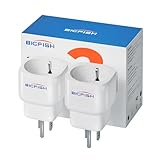 Bigfish Reiseadapter USA Adapter Steckdose 2Pack, Adapter USA Deutschland Stecker, Reiseadapter Thailand, Typ B Adapter für EU zu Amerika/Kanada/Thailand/Mexiko/Wand/Ladegerät/Ladestation, Weiß