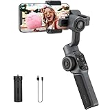 ZHIYUN Smooth 5 [Official] Stabilisator Smartphone 3-Achsen mit Stativ, Gimbal für iPhone und Android, Handy Stabilisator für FilmIC Pro, Vlog, YouTube/TikTok-Videos