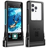 Lanhiem wasserdichte Handyhülle Universelle, Professionelle IPX8 Wasserfeste 15M Tauchen Handytasche [Unterwasser Touchscreen] Case für iPhone Samsung Google Xiaomi und 4.7-6.9'' Handy, Schwarz