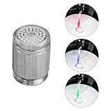 Eaxus® LED Wasserhahnaufsatz - Wasser Farbwechsel Licht je nach Temperatur