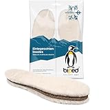 biped Premium Lammfell Einlegesohlen gelockt - atmungsaktive Schuheinlagen aus echtem Fell mit Natur Kork Unterseite - extra dick und wärmend - für Winterschuhe, Stiefel und Arbeitsschuhe z2791(42-43)