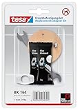 tesa Power.Kit-Adapter BK164, selbstklebendes Ersatzteil-Set, Metallplatte, Durchmesser 57mm