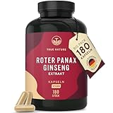 Roter Panax Ginseng | 600 mg (20% Ginsenoside) - 180 Ginseng...
