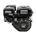 7,5 PS 4Takt Benzinmotor, Hubraum 212 ccm Gokart Motor, Antriebsmotor Einzylinder Luftkühlung 3600 U/Min, Kartmotor Motor, Niedriger Kraftstoffverbrauch,für Go Kart, Wasserpumpen, Rüttler, Generatoren
