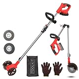 Akku-Fugenreiniger für Makita 18V Batterie,800W Fugenbürste Elektrisch,120-155cm Teleskop-Führungsholm,Unkrautbürste Fugenkratzer Zur Reinigung von Fliesen, Terrassenplatten,Gehwegen (ohne Akku) (1)