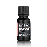 Alteya Bio Zedernholzöl (Cedrus Deodara) 10 ml - 100% USDA-zertifiziertes, reines, naturbelassenes ätherisches Zedernholzöl für Haare, Aromatherapie und Haut