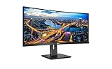 Philips 345B1C - 34 Zoll WQHD Curved Monitor, höhenverstellbar (3440x1440, 100 Hz, HDMI, DisplayPort, USB Hub) schwarz