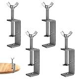 4 Stück C Klemme, Edelstahl 304 C-Zwingen 85mm Verstellbare Schraubklemme Klemmbereich 53-78mm Heavy Duty Trägerklemme Tischklemme für Schweißen Tischlerei Holzarbeite