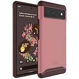 TUDIA DualShield kompatibel für Google Pixel 6 Hülle, [Merge] Stoßfestes Dual-Layer Dünn Hart TPU Militär Grade Schutzhülle für Google Pixel 6 - Smokey Pink