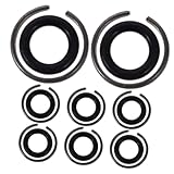 Toddmomy 8 Sätze Teiliges Sicherungsring Schlagschrauber Vierkantaufnahme mit O ringen Bruchfeste Stecknuss halterungen Langlebige Impact Wrench Zubehör für Elektro Druckluftschrauber
