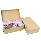 STRBOXONG Schuhkarton mit Deckel, 30x18x10 cm, Mehrzweck-Aufbewahrungsbox für Haus, Büro, Organisation, faltbarer Karton, Geschenkpaket (5 Stück)