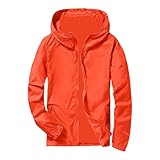 ZDSUHYIW Sonnenschutz Regenjacke Herren Atmungsaktiv Windjacke Regenmantel Mit Kapuze Fahrradjacke Windbreaker Regenmantel Ultraleicht Wandern Outdoorjacke Übergangsjacke Herren