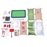 6 in 1 Tischspiel Multi -Game -Tisch -Kombination Set mit Pool, Lufthockey, Foosball und Mehr für den Heimspielraum Rec Room