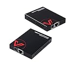 AV Access UPT HDMI Extender bis 50m, 4K60Hz, HDR10 und 3D, HDMI 2.0, HDCP 2.2, EDID Management + CEC, 2-Wege PoE + IR + RS232, Professioneller HDMI over Ethernet Extender über Cat6/6a/7 Kabel