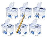 Lock&Lock | HPL812F Vorratsdosen & Frischhaltedosen | Füllmenge 1.0 L - 6er Set