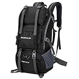 Lixada Wanderrucksack 50L/70L Herren Damen Trekkingrucksäcke mit Regenhülle Große Kapazität Leicht Hiking Rucksack Camping Rucksack für Wandern, Radfahren, Klettern, Bergsteigen und Reisen Sport