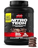 MUSCLETECH Proteinpulver, Nitro-Tech Protein Isolate & Peptide, Proteinpulver zum Muskelaufbau, für Männer und Frauen, Milchschokolade,1.81 kg (1er Pack), (Verpackung kann variieren)
