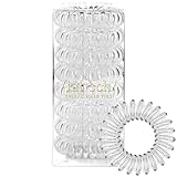 Kitsch Spiral-Haargummis für Damen – für dickes Haar, knitterfreies Haargummi, Haarspiralen und Telefonkabel-Haargummis für dünnes Haar, Spirale, 8 Stück (transparent)