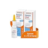 NasenDuo Nasenspray im Sparset 2 x 10 ml von ratiopharm. Stark zum Schnupfen, sanft zur Nase. Abschwellendes Nasenspray mit 2-fach-Wirkung: Befreit die Nase und fördert die Wundheilung