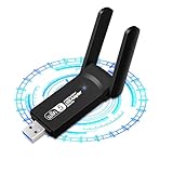 USB-WiFi-Adapter 1300 Mbps – Wireless-Netzwerkkarte Dual Band 2,4/5 GHz WLAN-Antenne, MU-MIMO, USB 3.0, Stick für Desktop-PC – selbstinstallierender Treiber, kompatibel mit Windows 10/11