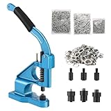 BOOMSTART Ösenmaschine Ösenpresse Set, Handpresse Ösenstanze Ösenzange mit Matrizen und 1500 Silbernen Ösen, 6mm 10mm 12mm Oesenpresse Oesenzange Oesenmaschine für Planen Stoff Banner Taschen