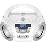 Silva-Schneider 1901849 PCD 19.1 UKW Radio, CD Player, AUX, Netz- und Batteriebetrieb, Weiß