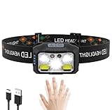 Diboniur Kopflampe Stirnlampe Aufladbar