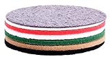 HPS® Super Allround Pad Set 7Stück , Ø30cm - 12', Passend zu Floorboy XL300. Breites Einsatzspektrum. Von sanfter bis intensive Reinigung - Nachölen, Ölen einmassieren aufpolieren- Polishen usw. Bodenbeläge auf Glanz mit Schafwollpad bringen. .