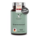 Brennnessel Kapseln - 20:1 echter Brennnessel-Extrakt - 900 mg hochdosiert je Tagesdosis - 180 vegane Kapseln für 3 Monate - ohne Zusatzstoffe - laborgeprüft - Made in Germany - Balanced Vitality