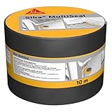 Sika – Dichtungsband – Sika MultiSeal Grau-Grün – für den Außenbereich – selbstklebend und wasserdicht – überstreichbar – 10 m x 100 mm