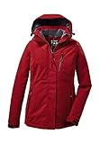 Killtec Damen Outdoorjacke Funktionsjacke mit abzippbarer Kapuze KOW 140 WMN Jckt wasserdicht, Winddicht, atmungsaktiv 00400-rot 44