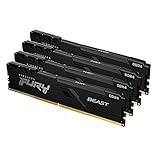 Kingston FURY Beast 16GB (4x4GB) 3200MHz DDR4 CL16 Desktop Speicher Kit mit 4 KF432C16BBK4/16