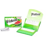 Trident zuckerfreies Kaugummi, 39 g, Wassermelonen-Twist, 2 Packungen