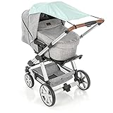 reer ShineSafe Sonnensegel für den Kinderwagen, Sonnenschutz für viele Modelle, mint