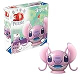 Ravensburger 3D Puzzle 11639 - Puzzle-Ball Stitch Angel - Puzzleball mit ansteckbaren Ohren - für kleine und große Stitch und Disney Fans ab 6 Jahren